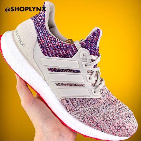 adidas Shoes - Adidas Ultraboost 4.0 Beige Shock Red